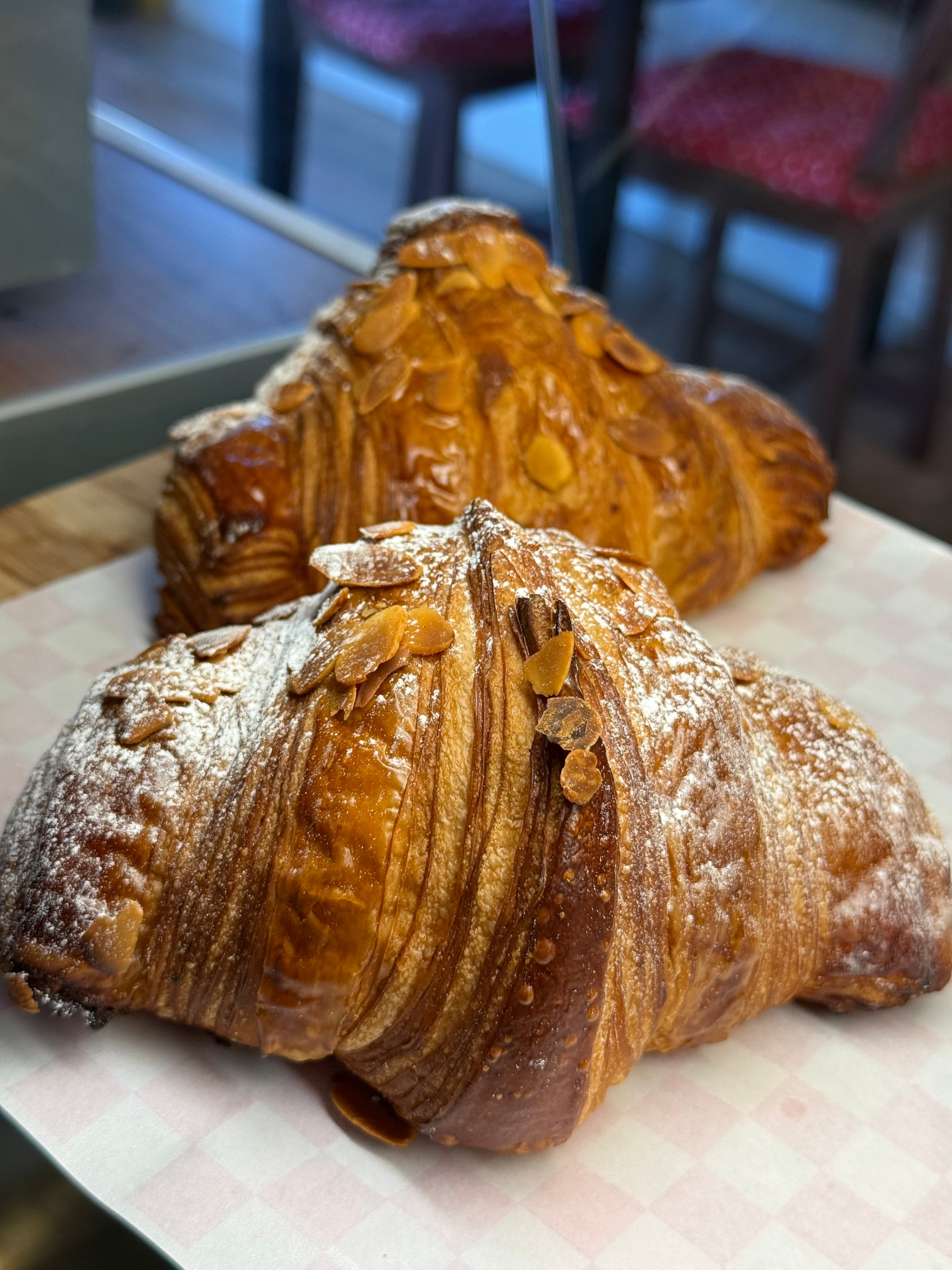 Almond Croissant — fresh pastry at Cafe Vera, Morningside Edinburgh
